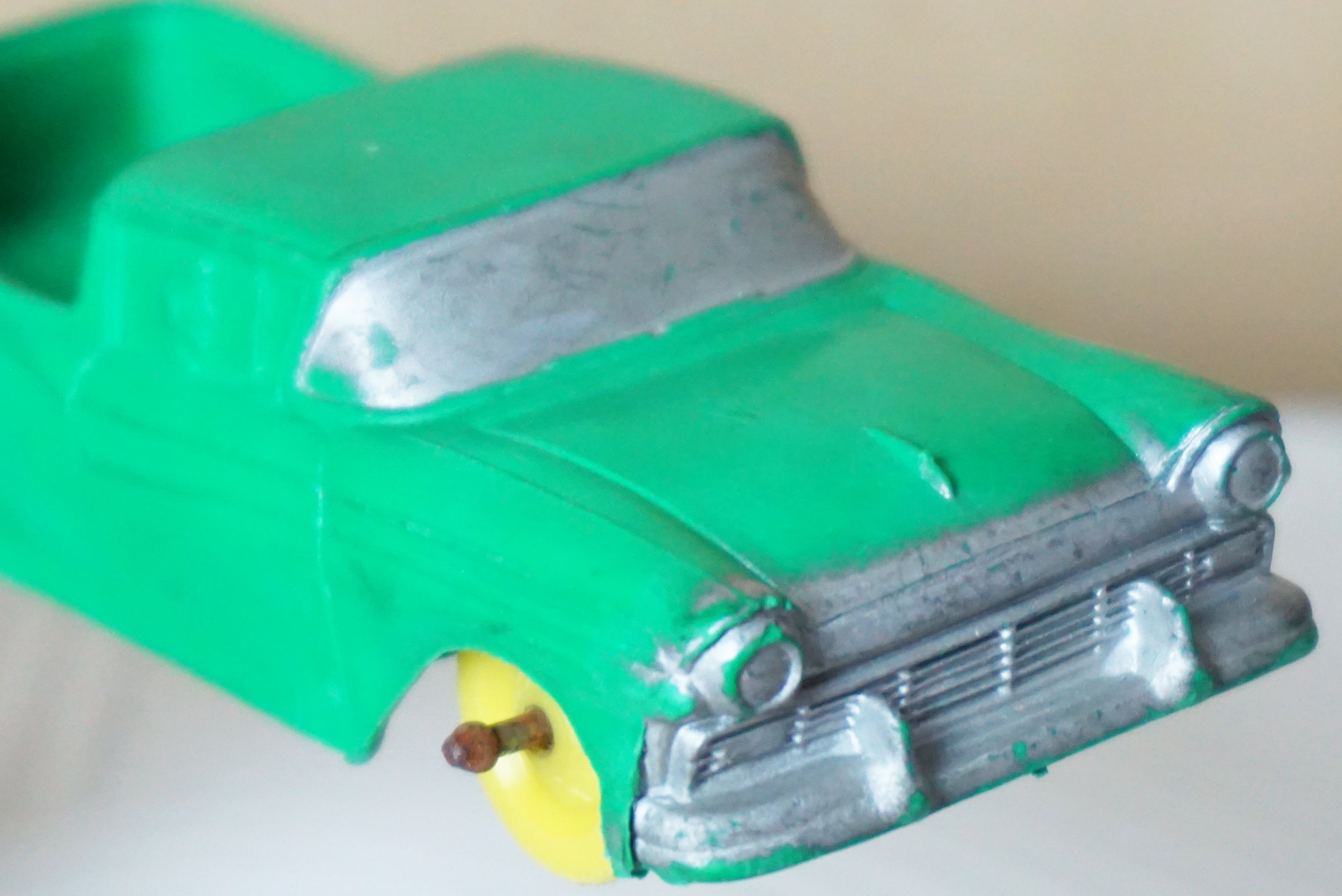 1957 Vintage AUBURN #610 Ford Ranchero Pickup Truck Rubber Toy. Made in U.S.A.