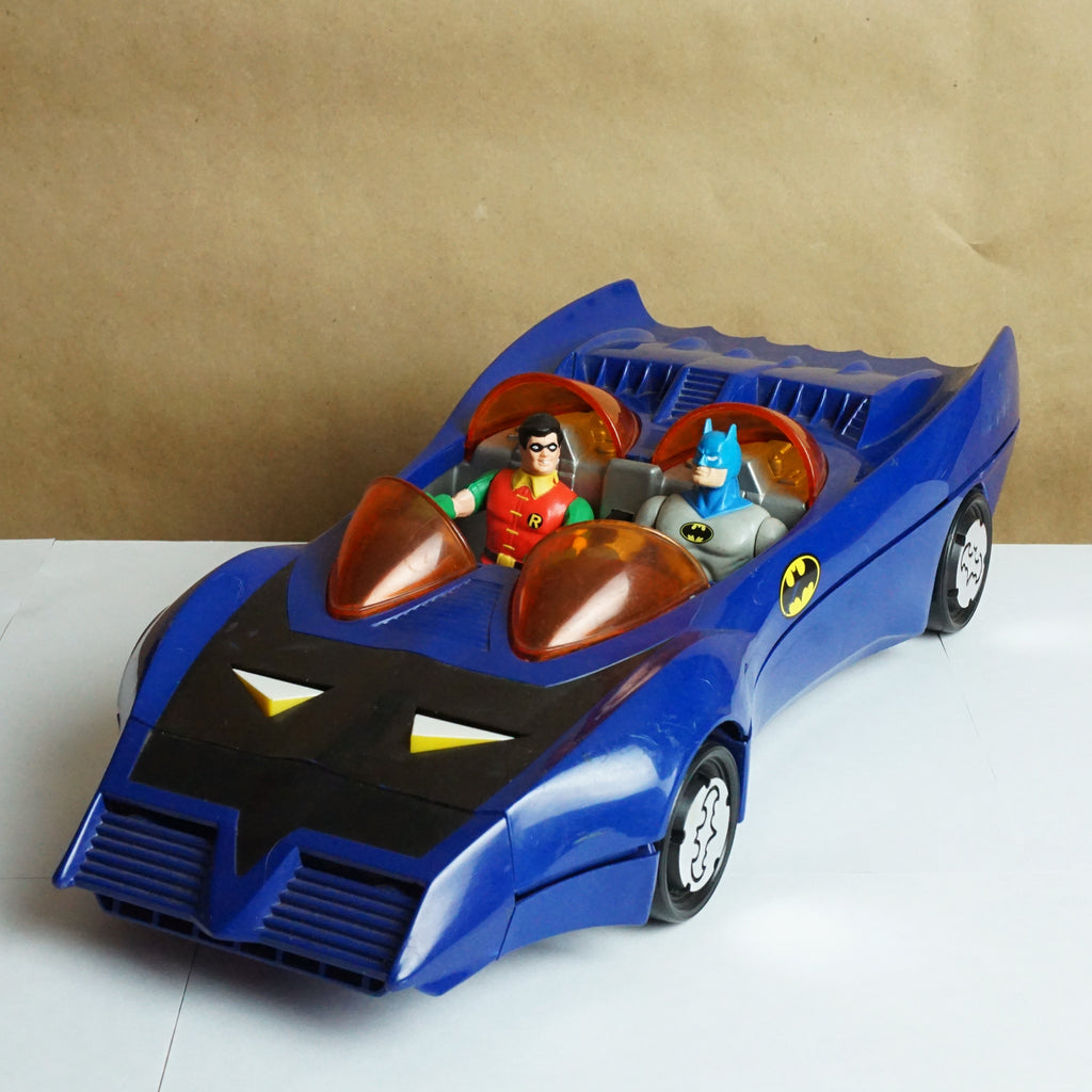 1984 Vintage DC COMICS Super Powers Collection Batmobile with Batman and Robin