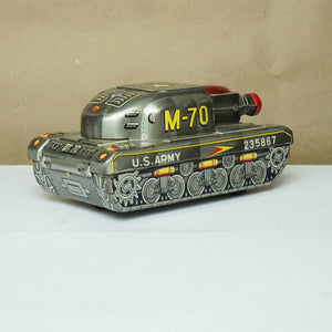 Ultra Rare Vintage Tin Litho CRAGSTON Tank Toy. M-70 235867. Made in Japan.