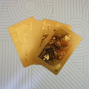 Gold Collection Playing Cards. RARE 1 Deck Waterproof Diamond Poker Game Complete Set.