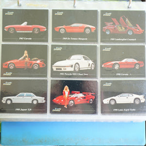 Complete Car Cards Collector's Book. Mustang, Harley Davidson, Vette, Exotic Dreams, Voitures De Rêve.