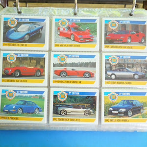 Complete Car Cards Collector's Book. Mustang, Harley Davidson, Vette, Exotic Dreams, Voitures De Rêve.