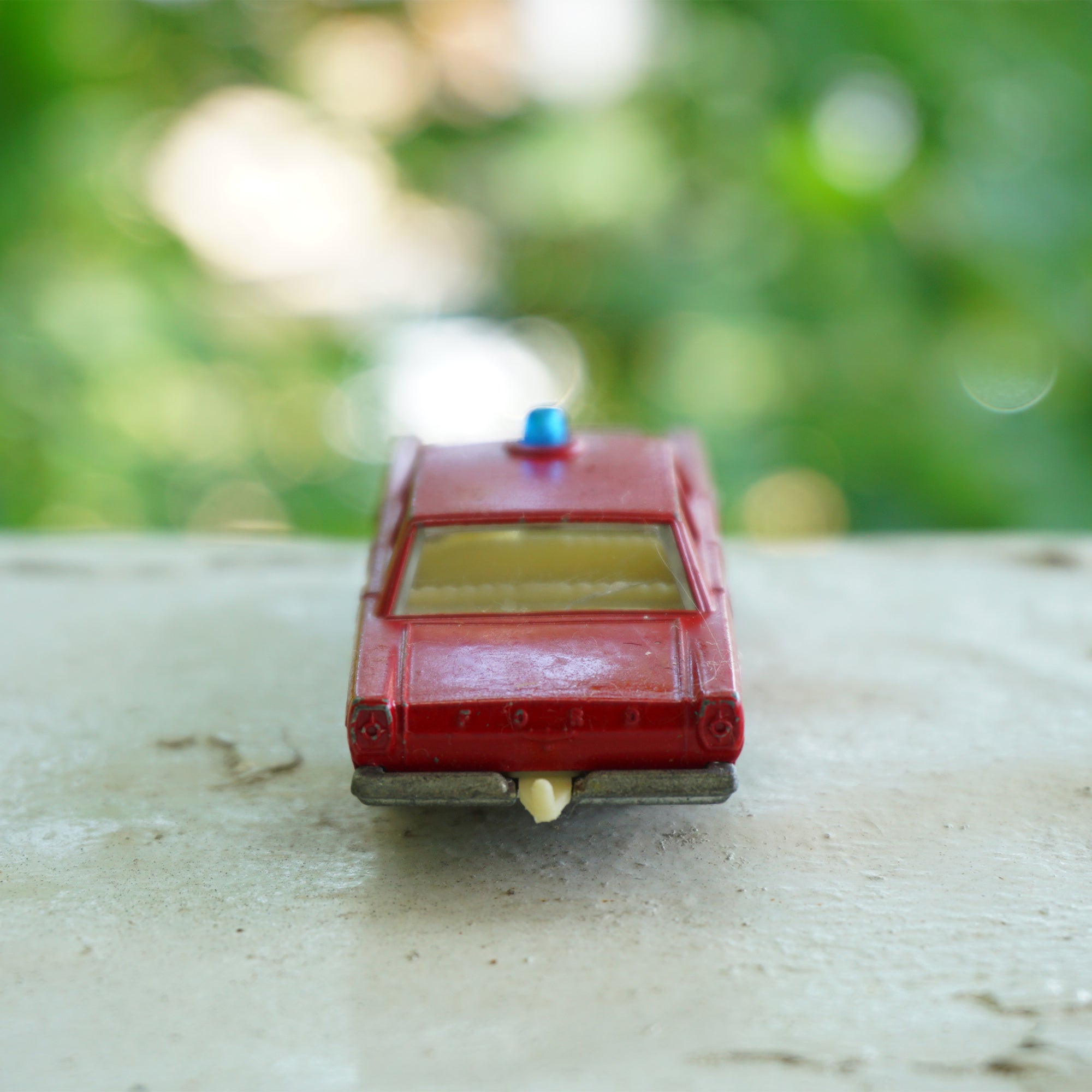 1966 Vintage MATCHBOX No. 55/59 Red Ford Galaxie FIRE CHIEF. Made in England by Lesney.