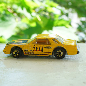 1980 Vintage HOT WHEELS Dodge Yellow Mirada Stocker Goodyear. Made by Mattel, Inc.