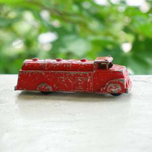 Vintage Diecast MIDGETOY Red Toy Car Tanker Truck. Made in Rockford, ILL, U.S.A.