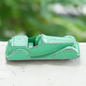 Vintage Diecast MIDGETOY Mint Green Old Toy Car. Made in Rockford, ILL, U.S.A.