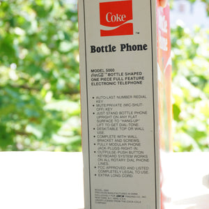 1983 Vintage COCA-COLA Bottle Shaped Full Feature Electronic Corded Phone. Model 5000. Made by Arrow Trading Company.