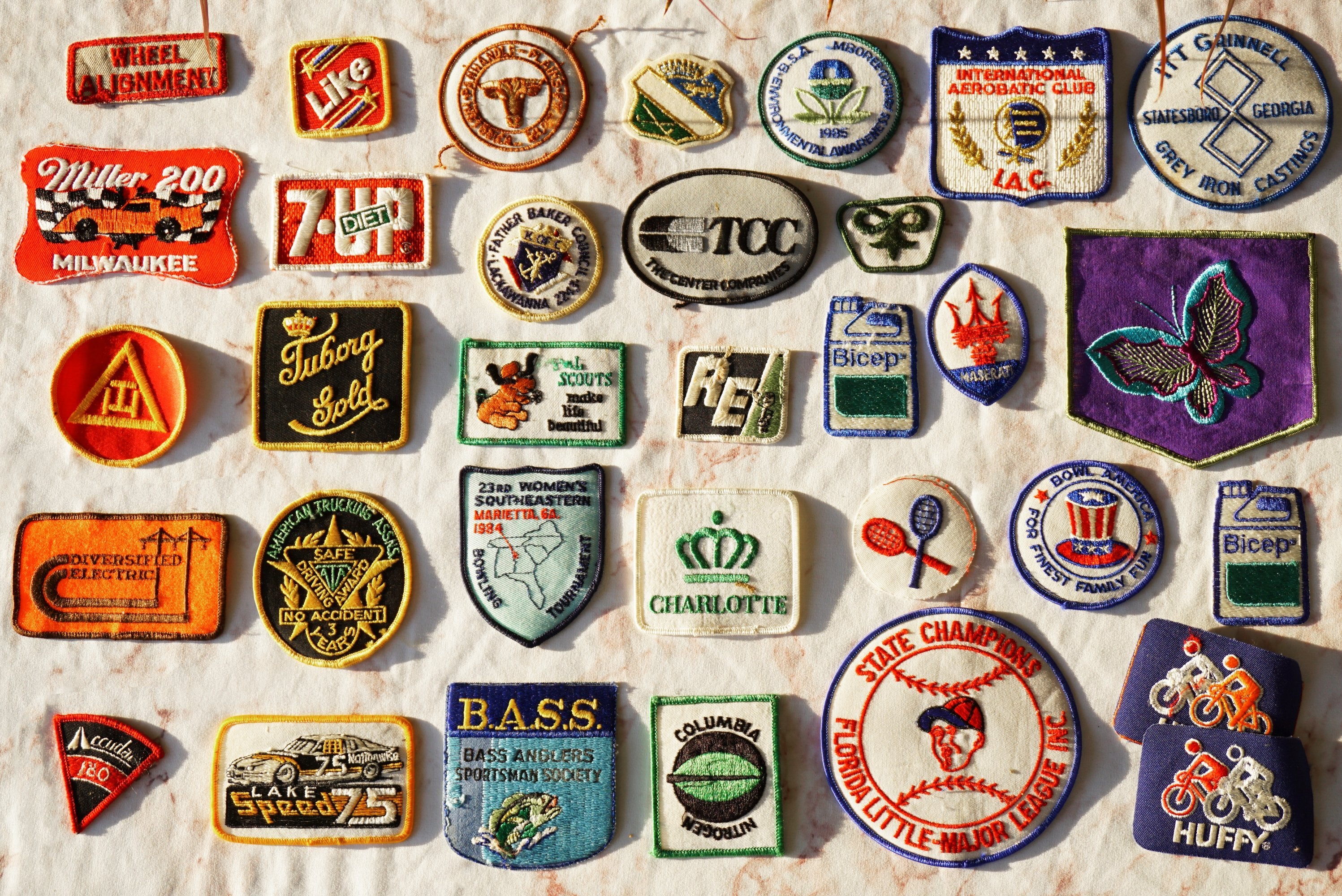 Embroidered Patches, Old School Embroidered Patches for Garments