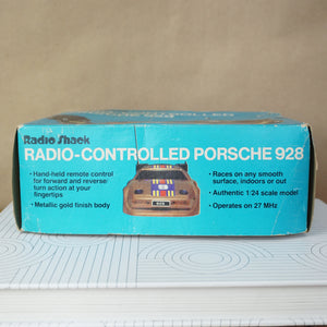 1980s Vintage Radio Shack No. 60-3025 RC Metallic Gold Porsche 9 Tandy 928