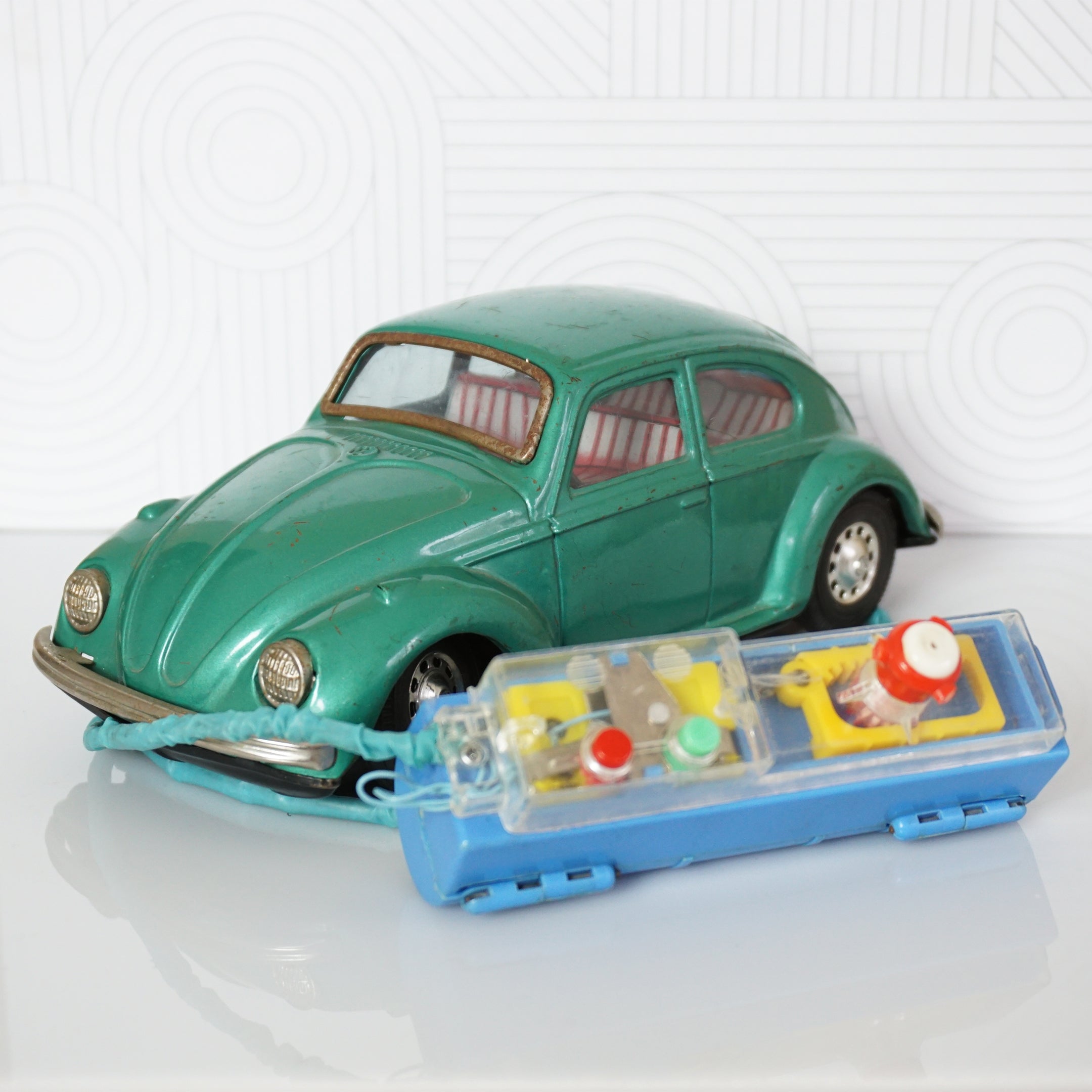 1960s Vintage BANDAI Volkswagen RC Green Beetle. Working Visible Engin –  Sustainable Deco, Inc.