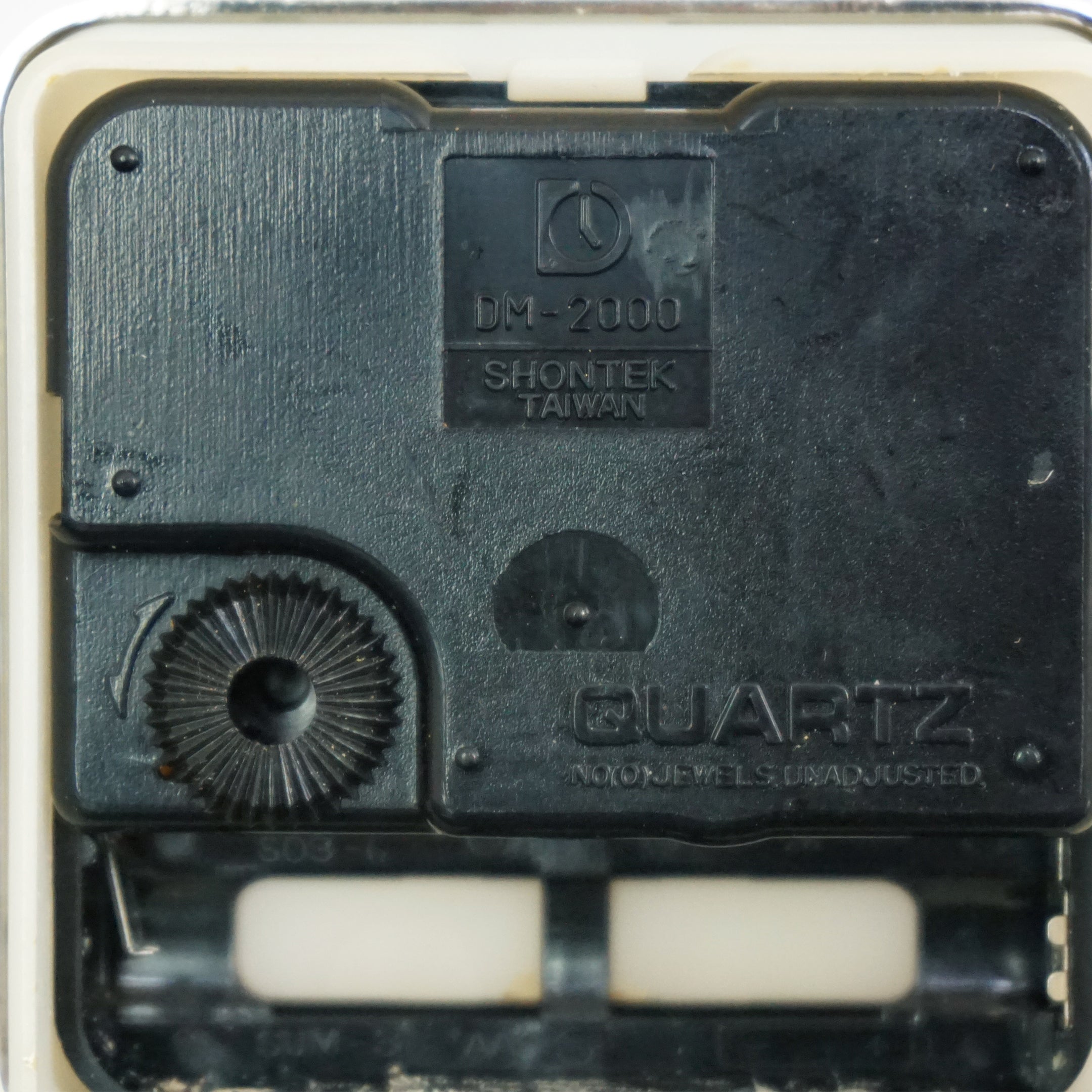 Vintage QUARTZ Crystal Frame and Backing Desktop SHONTEK Clock