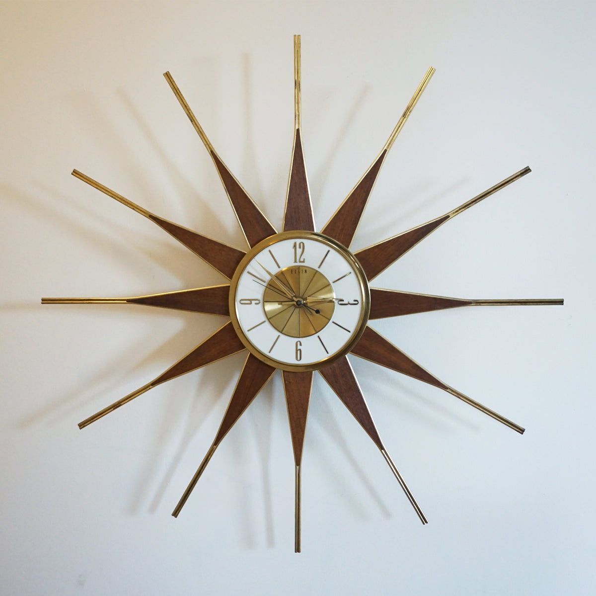 Mid-Century ELGIN Sunburst Wall 26