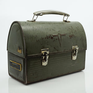 GOLDSTROM Vintage Golden Metal and Leather Lunchbox -  Canada