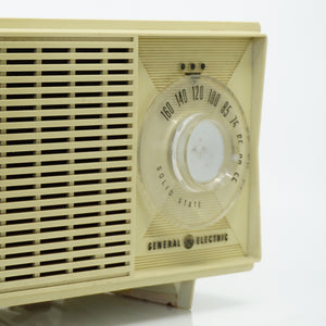 Mid-Century General Electric AM Solid State Radio. Made in USA.