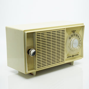 Mid-Century General Electric AM Solid State Radio. Made in USA.