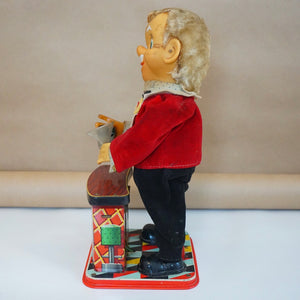 Mid-Century 1960s ROSKO Charley Weaver Bartender Toy. Made in Japan.