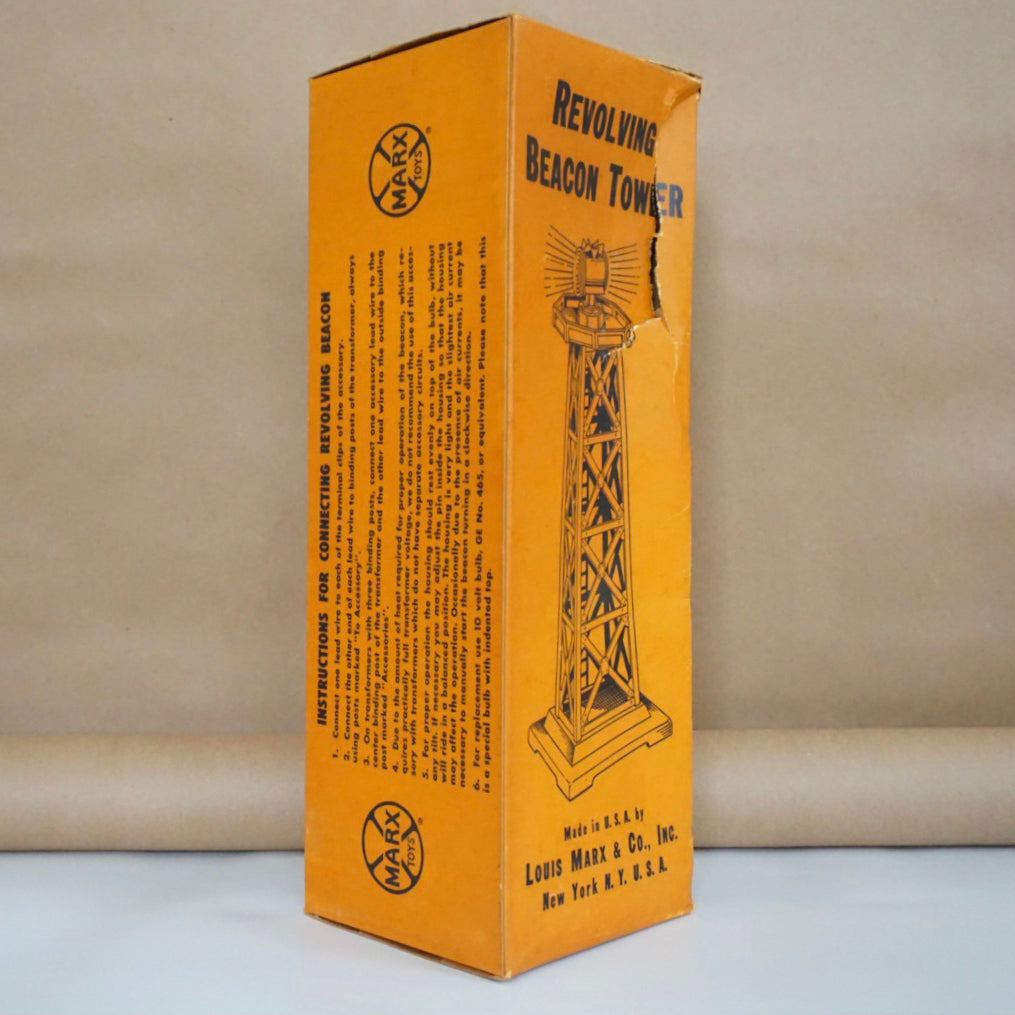 Mid-Century MARX TOYS Revolving Beacon Tower No. 0446 with Box. Made i –  Sustainable Deco, Inc.