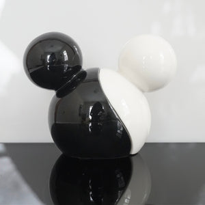 DISNEY Mickey Mouse Ears, Black and White, Ceramic Salt & Pepper Shakers