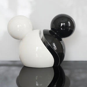 DISNEY Mickey Mouse Ears, Black and White, Ceramic Salt & Pepper Shakers