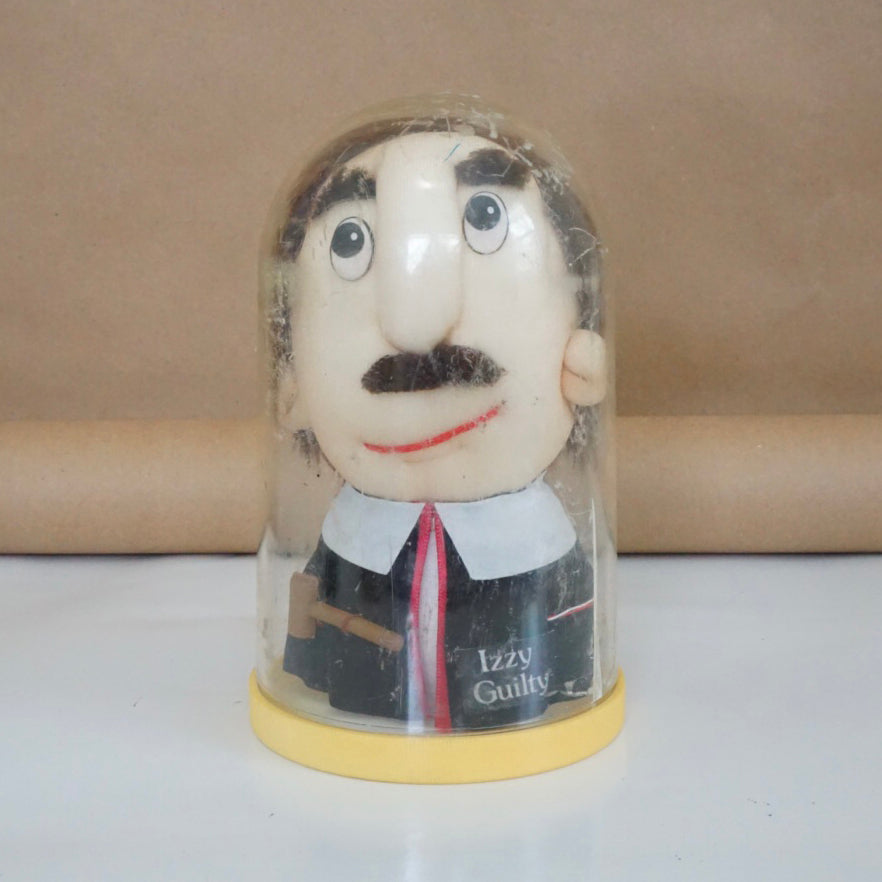 Vintage ROSS "Izzy Guilty" Preserved Personalities Lawyer Judge Encased Plush Gag Gift