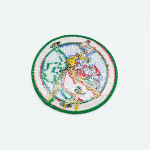 Navstar GPS Mission 11-17 Clothing Patch. 3.5" Round. Santa Claus in Space at Christmas.