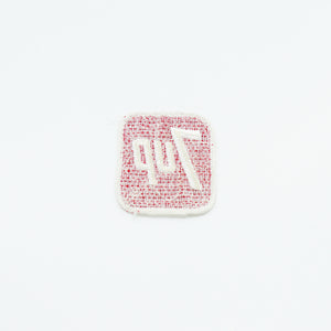 Small 7up Clothing Patch. 2" x 2.25" Square, Round Corners. Red and White