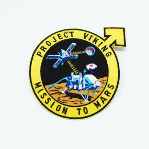 Project Viking Mission to Mars Clothing Patch. 4" Male Symbol, Moon landing.